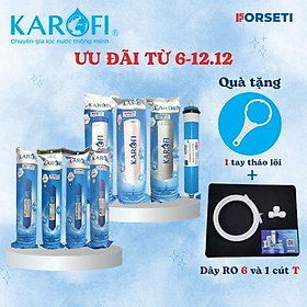 Combo 8 lõi lọc nước Karofi dùng cho máy lọc nước Karofi K8I-1 - hàng chính hãng