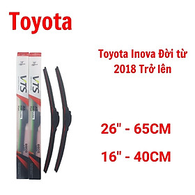 Cần gạt mưa ô tô thanh mềm A8 dành cho xe Toyota: Camry E-G, Zace, Prado... và các xe khác hãng Toyota - Hàng nhập khẩu