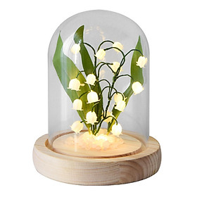 Lily of The Valley Flowers Night Light DIY Material Bedroom Decoration