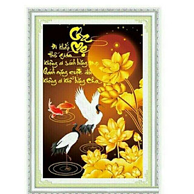 Mua Tranh thêu chữ thập cha mẹ (222914)kích thước: 46×66 cm. Chưa thêu.