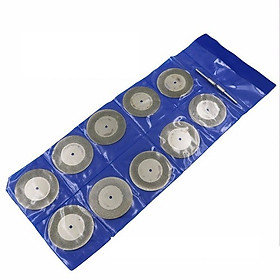 Mua Đĩa cắt mài kim cương đường kính 50mm cốt 3ly hay lưỡi cưa mini( 10 đĩa cắt mini + 2 trục gắn )