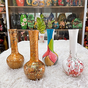 Mua Bình Tỏi Sơn Mài Cao Cấp size 24x11 cm cắm hoa  trang trí kệ  bàn làm việc  quà tặng ý nghĩa