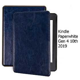 Hình ảnh Bao Da Cover Cho Máy Đọc Sách Kindle Paperwhite Gen 4 10th Da Có Quai Cầm