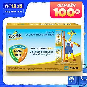 Thùng 48 Hộp Sữa Nước Abbott Grow Gold 180ml
