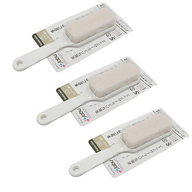 Combo 3 cái bàn chải chà gót chân bằng đá san hô nội địa Nhật Bản