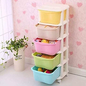 Tủ nhựa 5 ngăn đa sắc nhựa Việt Nhật