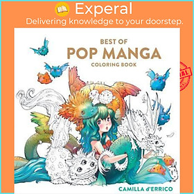 Sách - Best of Pop Manga Coloring Book by Camilla d'Errico (UK edition, Paperback)