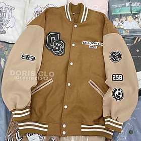 ÁO VARSITY JACKET BOMBER UNDERTRAP - Áo Nỉ Bomber Cotton Siêu Rẻ Phù Hợp Nam Nữ có ảnh thật