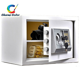 Mua Két sắt mini điện tử 25E 35x25x25cm tiện nghi  két sắt cao cấp Charmi Color