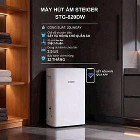 Máy Hút Ẩm Steiger STG-860DW 60L/ngày hàng chính hãng