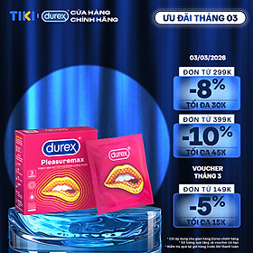 Bao cao su Durex Pleasuremax Hộp 3 Bao