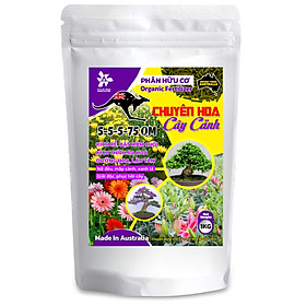 Phân bón hữu cơ nhập khẩu Úc 5-5-5-75 OM Chuyên Hoa & Cây cảnh 1kg