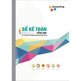 Sổ Kế toán tổng hơp 200 trang A4 - Sổ Kế toán may gáy Hải Tiến
