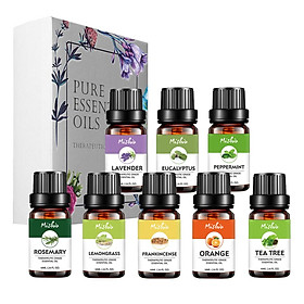 10ml Pure Natural Plant Extract Massage Essential Oils Aromatherapy Lotion 8 Pieces Per Set