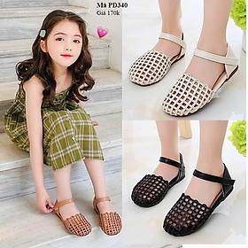 Giày búp bê bé gái dạng rọ mềm êm cho bé từ 1 - 12 tuổi PD340