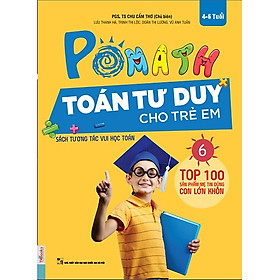 POMath - Toán Tư Duy Cho Trẻ Em 4-6 Tuổi (Tập 6) (Tặng Bookmark PL)
