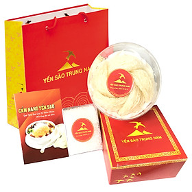 Tổ Yến Sào Tinh Chế (3 Tổ/24g/Hộp) (Tổ Yến làm sạch/Tổ Yến Sạch chế biến từ Tổ Yến Thô /Tổ Yến còn lông) Yến Sào Trung Nam