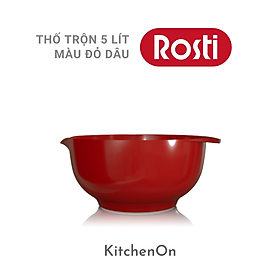 Âu Trộn 5.0L, ,màu đỏ. Nhãn Rosti Đan Mạch