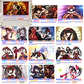 LỊCH BÀN 2020 DATE A LIVE KURUMI 12 TỜ 