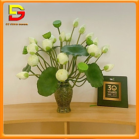 Mua Bình Hoa Sen Quan Âm Lụa Cao Cấp Bình Hoa Để Bàn Trang Trí Nhà Cửa  Nhà Hàng  Khách Sạn DG-598