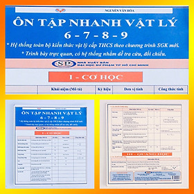 [Download Sách] Ôn tập nhanh Vật lí lớp 6-7-8-9 (3 bản/gói)