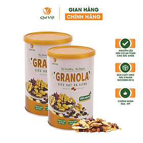 Granola siêu hạt ngũ cốc ăn kiêng Quê Việt, nguyên liệu hữu cơ
