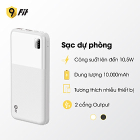 Mua (QUÀ TẶNG) Sạc dự phòng 9Fit 10 000mAh /3.7V Li-Polymer - Hàng chính hãng