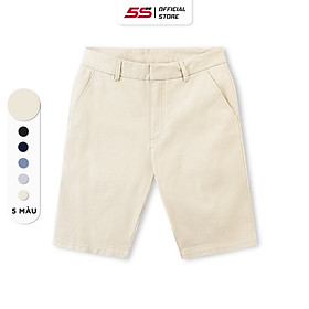 Quần Short Kaki Nam 5S FASHION, Chất Cotton, Cạp Giấu Cúc, Tinh Tế, Thiết Kế Basic, Lịch Sự (QSK23029)