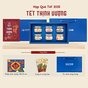Hộp Quà Tết Thịnh Vượng (Trà - Hạt - Mứt)