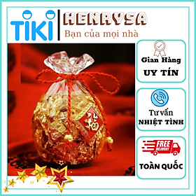 Mua Túi vàng tài lộc phong thủy bằng pha lê / Túi vàng thu hút tài lộc - Henrysa