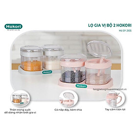 Bộ 3 Hũ Đựng Gia Vị Việt Nhật Hokori, Nhựa Cao Cấp An Toàn Sử Dụng