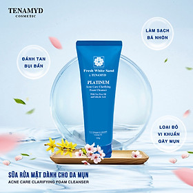 Sữa rửa mặt dành cho da dầu mụn TENAMYD Platium Acne Care Clarifying Foam Cleanser 120 ml