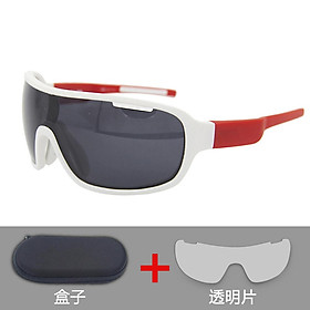 2pcs/set Cycling Sunglasses Outdoor Riding Sport Eyewear Lightweight Polarized Glasses