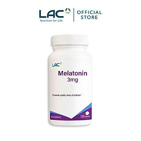 VIÊN UỐNG CẢI THIỆN CHẤT LƯỢNG GIẤC NGỦ LAC MELATONIN 3MG (120 VIÊN)