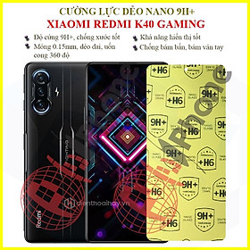 Dán cường lực dẻo nano dành cho Xiaomi Redmi K40 Gaming