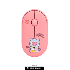 CHUỘT KHÔNG DÂY BT21 BABY VER 3 2021 CHỐNG ỒN KẾT NỐI 2 CÁCH-HÀNG CHÍNH HÃNG