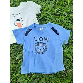 Áo cộc tay bé trai 1-5 tuổi họa tiết in hình hoạt hình chất liệu vải cotton cao cấp