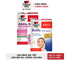 Bộ đôi cân bằng nội tiết tố, làm đẹp và chống lão hóa Doppelherz Aktiv Meno (30 viên) + Anti Aging (30 viên)