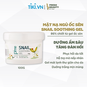 Mặt nạ ngủ Pime Snail Soothing Gel cấp ẩm sâu, hạn chế lão hóa, dịu da rát đỏ, tẩy lớp sừng hóa 100g