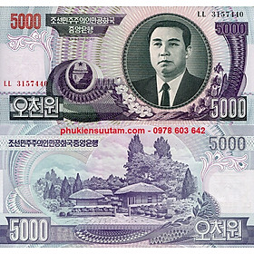 Mua Tờ Châu Á - North Korea - Triều Tiên 5000 W 2006 UNC - Sưu tầm Độc Lạ tặng kèm phơi nilon - TT000204