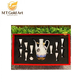 Mua Bộ ly cao cấp dát vàng 24k MT Gold Art- Hàng chính hãng  trang trí nhà cửa  phòng làm việc  quà tặng sếp  đối tác  khách hàng  tân gia  khai trương