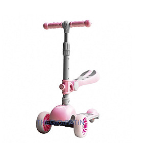 Xe trượt scooter 3 bánh cao cấp , có ghế ngồi, rèn luyện vận động tăng chiều cao cho bé, gấp gọn dễ dàng mang theo, chịu lực lên tới 100kg