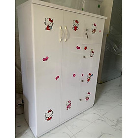 Mua Tủ nhựa đài loan 2 cánh lớn 4 cánh nhỏ 105x145 trắng