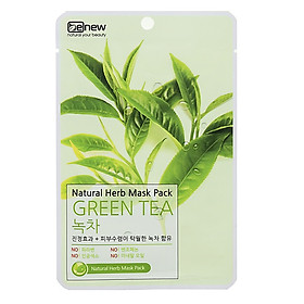 Mặt nạ trà xanh hỗ trợ điều trị mụn trắng da hàn quốc benew ( 22ml/ gói)