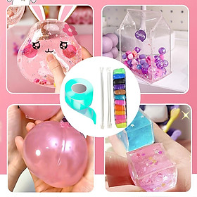 Double Sided Tape Blow Bubbles Balloons Tape Interesting Sticky Reusable Sticky Tape Balloons Picture Mount Tape for Kids Handmade Ornaments