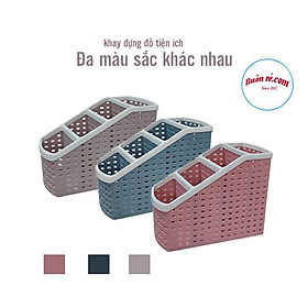 Khay tiện ích lục giác 5 ngăn để bàn nhựa Việt Nhật, khay đựng đồ đa năng màu xinh xắn (MS:1337) -Buôn rẻ 01257