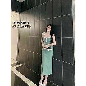 Đầm váy nữ body ba lỗ đính nút viền trắng quyến rũ thích hợp cho các tình yêu mặc hằng ngày hoặc đi chơi