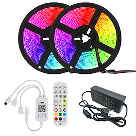 Bộ đèn led rgb 5050 kết nối bluetooth cảm biến nhạc