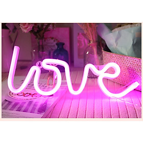 Đèn Led Trang Trí Chữ Love Uốn Neon