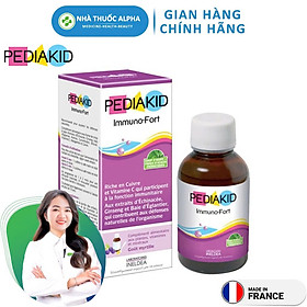 Siro Tăng Đề Kháng Cho Bé Pediakid Immuno Fort Giúp Phòng Ngừa Cảm Lạnh 125ml